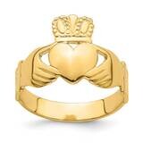 Claddagh Ring 14k Gold Polished R697, MPN: R697, 196904051948