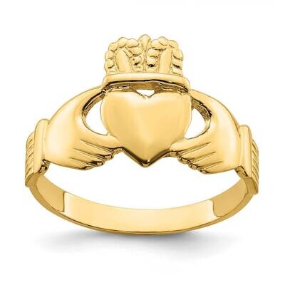 Claddagh Ring 14k Gold Polished R698, MPN: R698, 196904051894