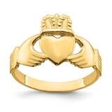 Claddagh Ring 14k Gold Polished R698, MPN: R698, 196904051894