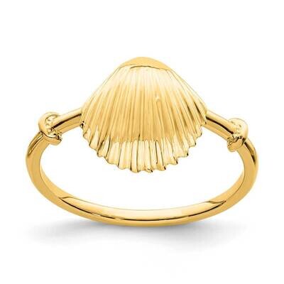 Shell Ring 14k Gold Polished  D4729, MPN: D4729, 196904063286