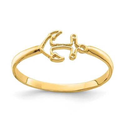 Anchor Ring 14k Gold Polished  D4723, MPN: D4723, 883957937366