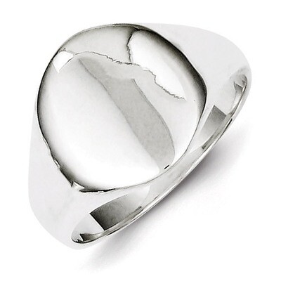 Signet Ring Sterling Silver QR2471, MPN: QR2471, 883957250489