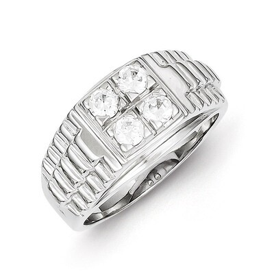 Men&#39;s Diamond Ring Sterling Silver QR1287, MPN: QR1287, 883957180106