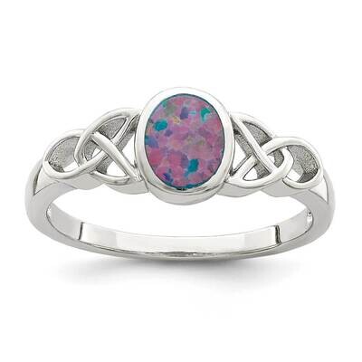 Created Opal Ring Sterling Silver QR6998, MPN: QR6998, 883957940571