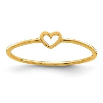 Heart Ring 14k Gold Polished  R671, MPN: R671, 886774012162