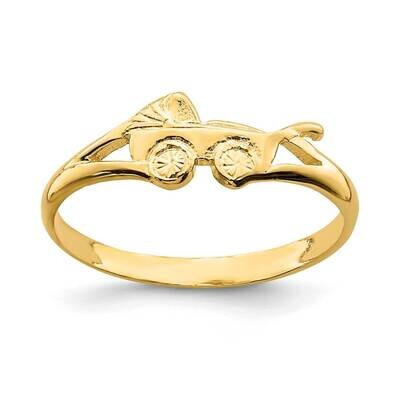 Stroller Baby Ring 14k Gold D3121, MPN: D3121, 637218001828