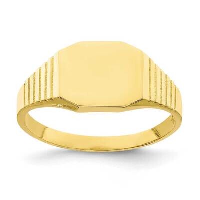 Signet Baby Ring 10k Gold 10C1391, MPN: 10C1391, 883957740409