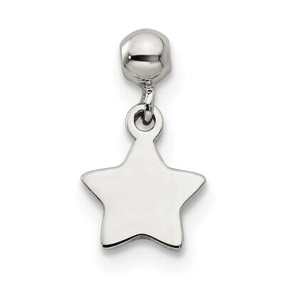 Star Charm Sterling Silver Dangle QMM176, MPN: QMM176,