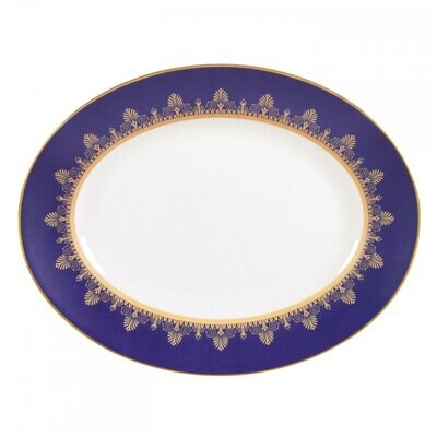 Wedgwood Anthemion Blue Oval Platter 13.75 Inch, MPN: 5C102503001, 91574131511