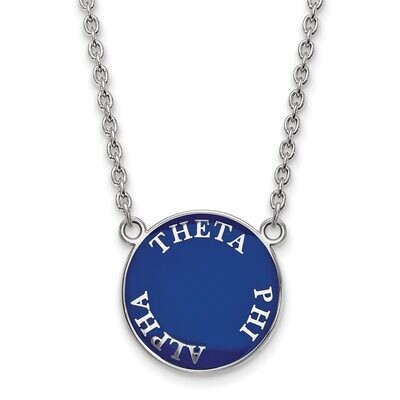 Theta Phi Alpha Small Enameled Pendant with 18 Inch Chain Sterling Silver SS013TPA-18, MPN: SS013TP…