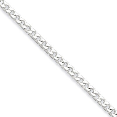 7 Inch 3.15mm Curb Chain Sterling Silver Polished QFC146-7, MPN: QFC146-7, 886774420875