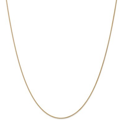 Leslie&#39;s 22 Inch 1mm Spiga Wheat Chain 14k Gold HB-1555-22, MPN: 1555-22, 191101741692
