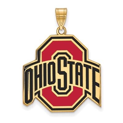 Ohio State University x-Large Enamel Pendant Gold-plated Silver GP086OSU, MPN: GP086OSU, 8867749562…