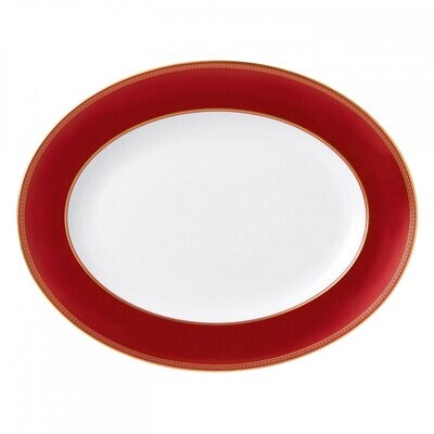 Wedgwood Renaissance Red Oval Platter 13.75 Inch, MPN: 40000764, 701587007719