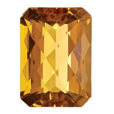 Whiskey Quartz 11X9mm Octagon Checkerboard AA Quality Gemstone WQ-1109-OCX-AA, MPN: WQ-1109-OCX-AA,