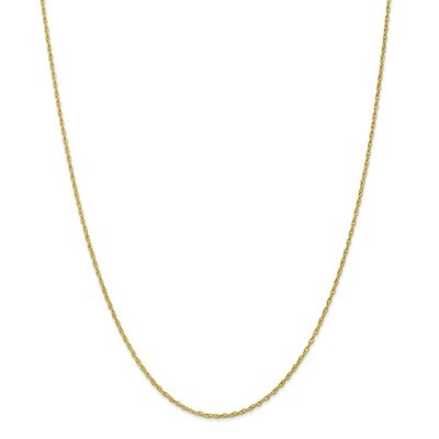 24 Inch 1.3mm Heavy-Baby Rope Chain 10k Gold 10PE6-24, MPN: 10PE6-24, 191101599620