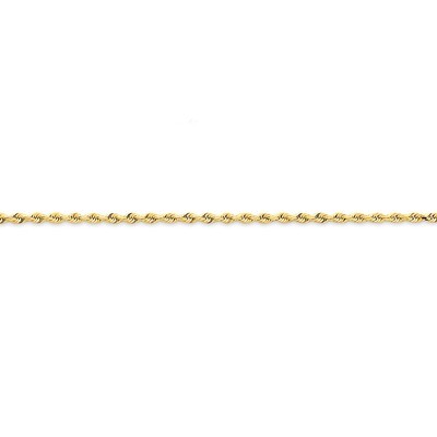 2.00mm Diamond-cut Quadruple Rope Chain 24 Inch 14k Gold QTR016-24, MPN: QTR016-24, 886774397788