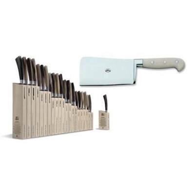 Berti Insieme Cleaver Knife White Lucite Handle 9904