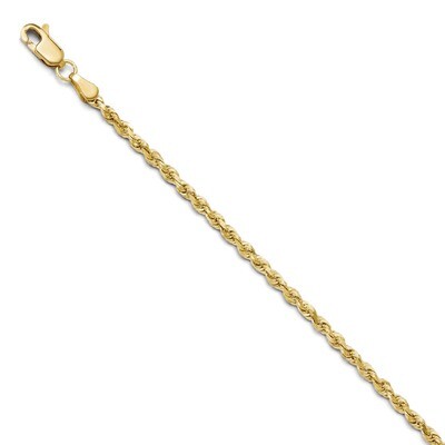 Leslie&#39;s 2.5mm Diamond Cut Rope Chain 8 Inch - 10k Gold HB-8003-8, MPN: 8003-8, 886774546476