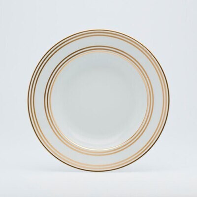 Royal Limoges Lattitudes Gold Rim Soup Plate 9 A235-REC20574, MPN: A235-REC20574, 3700409915161
