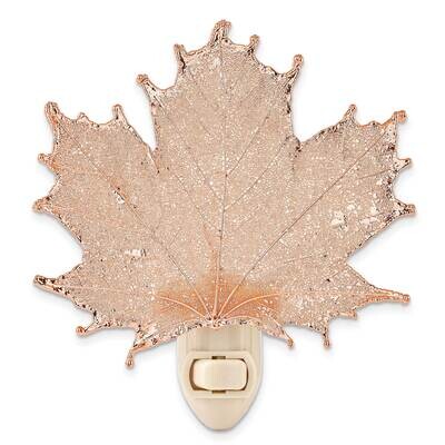 Rose Gold Dipped Sugar Maple Leaf Nightlight GM23889, MPN: GM23889, 812465024190