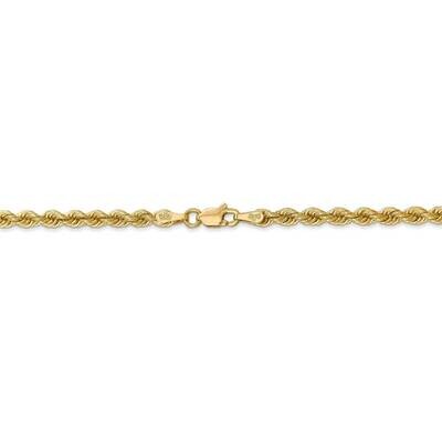 26 Inch 3mm Regular Rope Chain 14k Yellow Gold 023S-26, MPN: 023S-26, 886774083292