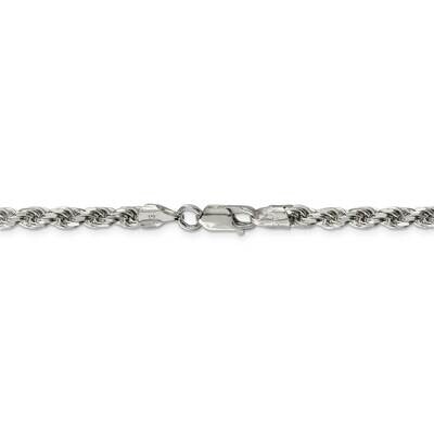 36 Inch 4.75mm Diamond-cut Rope Chain Sterling Silver QDC100-36, MPN: QDC100-36, 883957970288