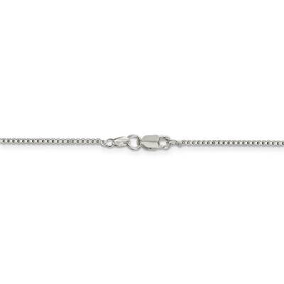 30 Inch Rhodium-plated 1.4mm Box Chain Sterling Silver QBX026R-30, MPN: QBX026R-30, 886774102689