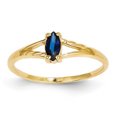 Saphire Birthstone Ring 14k Gold XBR186, MPN: XBR186, 883957373850