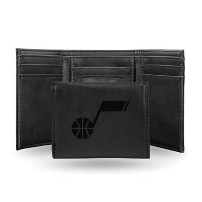 NBA Utah Jazz Black Faux Leather Trifold Wallet GC7740, MPN: GC7740, 767345899026