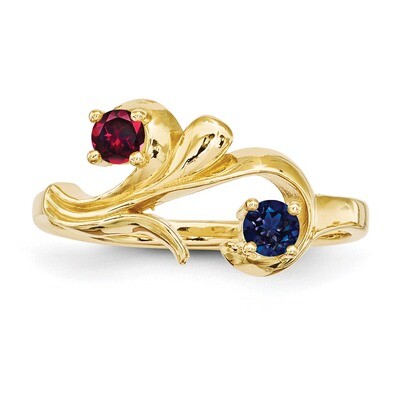 2 Stone Mother&#39;s Ring 14k Yellow Gold Genuine XMR4/2GY, MPN: XMR4_2, 191101538773