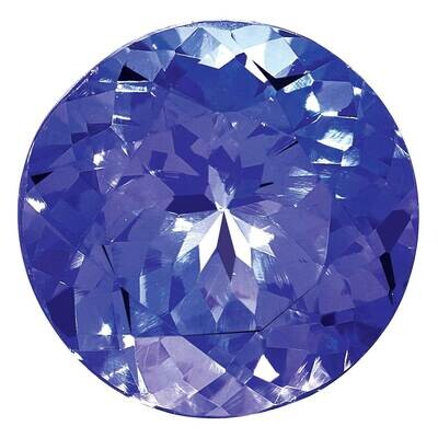 Tanzanite 4mm Round AA Quality TZ-0400-RDF-AA, MPN: TZ-RDF-AA,