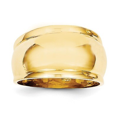Dome Ring 14k Gold Polished D571, MPN: D571, 752908002432