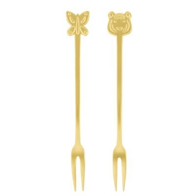 Sambonet Party Fashion Set 2 Party Forks 52649G50, MPN: 52649G50,