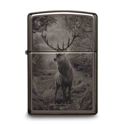Zippo Black Ice Deer Design Lighter GM25885, MPN: GM25885, 191693114744