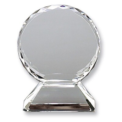 Round 5.75in Optic Glass Trophy on Base GM4238, MPN: GM4238, 47105041279