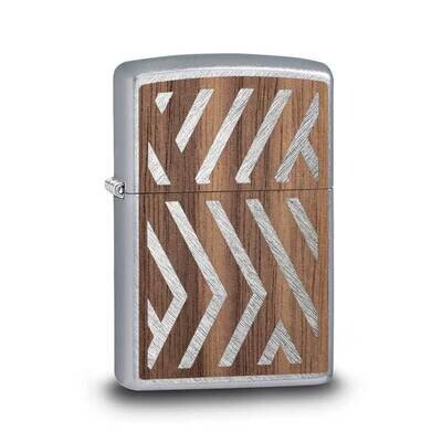 Zippo Woodchuck Herringbone Sweep with Walnut Emblem Lighter GM22127, MPN: GM22127, 191693096842