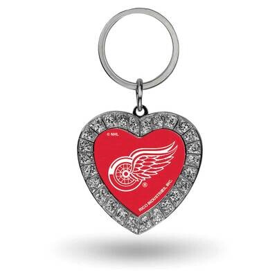 NHL Detroit Redwings Rhinestone Heart Key Ring GC7972, MPN: GC7972, 94746930578
