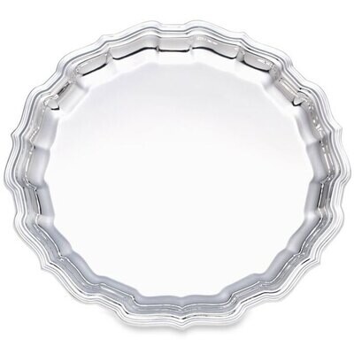 Reed and Barton Engravable Chippendale Round Tray 14 1/2 865169, MPN: 865169, 735092251886