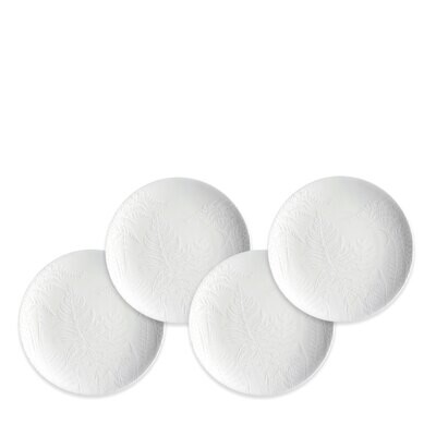 Caskata Spring Canape Plates Set of 4 White CANA-640, MPN: CANA-640, 817325018869