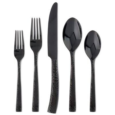 Hampton Forge Paris Hammered Gunmetal Titan 18/10 20 Piece EFB96M20QT, MPN: EFB96M20QT, 733652147082