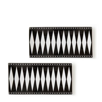 Caskata Marrakech Medium Rectangle Set of 2 Black RPMD-170, MPN: RPMD-170, 817325011754