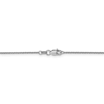 26 Inch 1mm Cable Chain 14k White Gold PEN74-26, MPN: PEN74-26, 886774564838