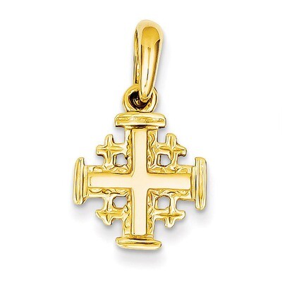 Jerusalem Cross Charm 14k Gold D1659, MPN: D1659, 883957265759
