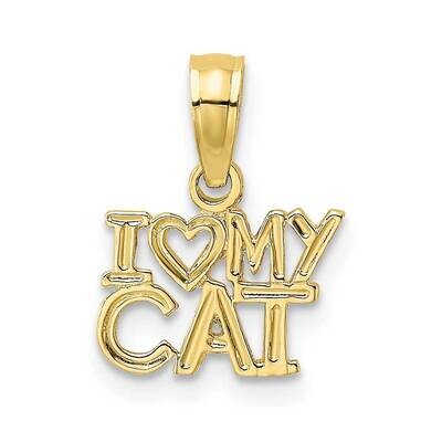 I Heart My Cat Charm 10k Gold 10D4233, MPN: 10D4233,