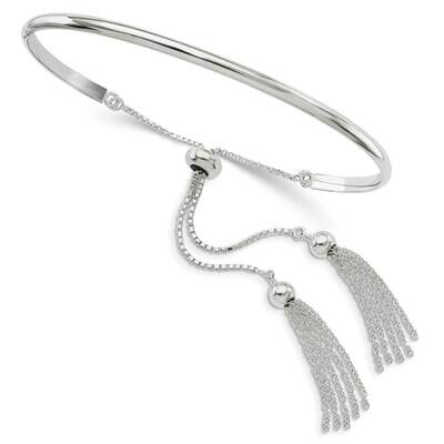 Tassels Adjustable Bangle Sterling Silver Polished QG5899, MPN: QG5899, 191101767449