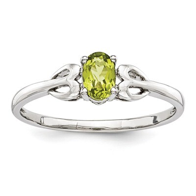 Peridot August Ring Sterling Silver QBR20AUG, MPN: QBR20AUG, 883957431680