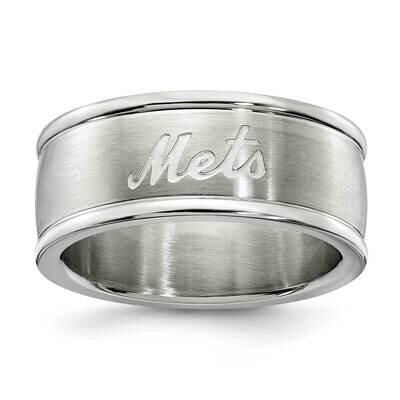 New York Mets Logo Band Ring Stainless Steel MET035-SZ6, MPN: MET035, 634401791979