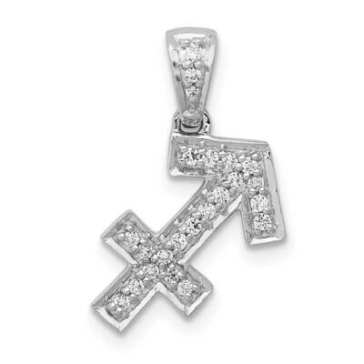 Sagittarius Pendant 14k White Gold Diamond PM4110-012-WA, MPN: PM4110-012-WA, 883957509044