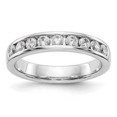 9-Stone Diamond Channel Band 14k White Gold RM3312B-053-WAA, MPN: RM3312B-053-WAA,